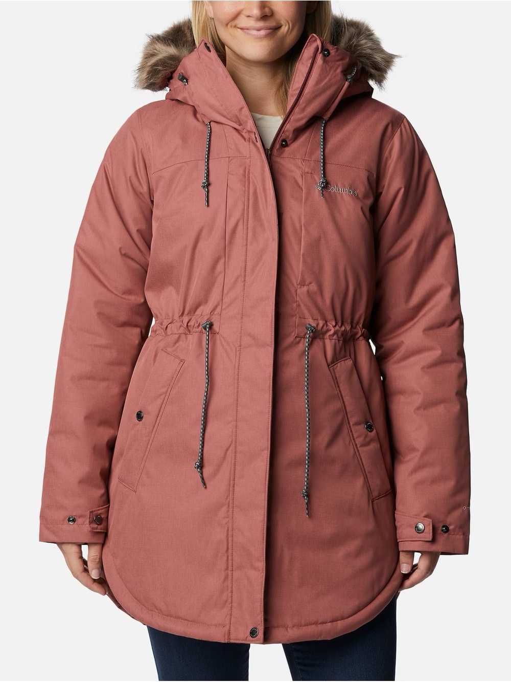 Columbia Women's Dusty Rose Insulated Hooded Parka